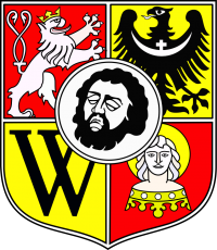 Miasto na prawach powiatu: Wrocław Miasto na prawach powiatu: Wrocław - herb
