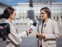 Inauguracja samorządowej kampanii profrekwencyjnej „Głosujemy na 100%”, 6 maja 2025 r., Warszawa: 5