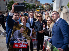 Inauguracja samorządowej kampanii profrekwencyjnej „Głosujemy na 100%”, 6 maja 2025 r., Warszawa: 53