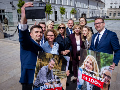 Inauguracja samorządowej kampanii profrekwencyjnej „Głosujemy na 100%”, 6 maja 2025 r., Warszawa: 16