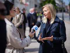 Inauguracja samorządowej kampanii profrekwencyjnej „Głosujemy na 100%”, 6 maja 2025 r., Warszawa: 7