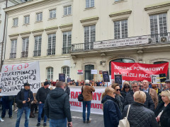 Protest w obronie szpitali powiatowych, 3 marca 2026 r., Warszawa: 13