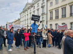 Protest w obronie szpitali powiatowych, 3 marca 2026 r., Warszawa: 15
