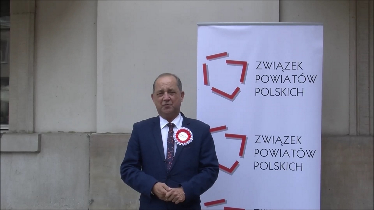 Starosta Marek Pławiak podczas Zgromadzenia Jubileuszowego ZPP