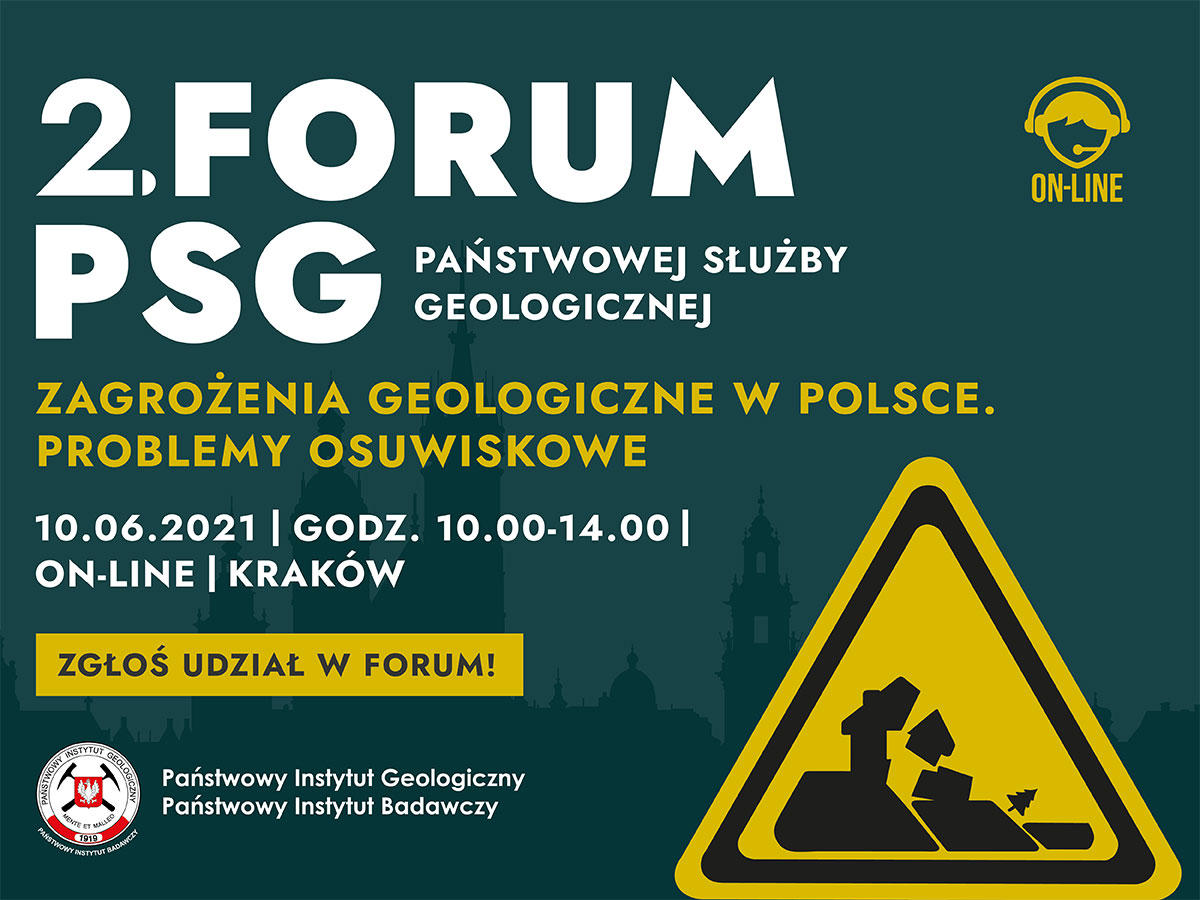 "Zagrożenia geologiczne w Polsce. Problemy osuwiskowe" - zaproszenie na Forum PIG