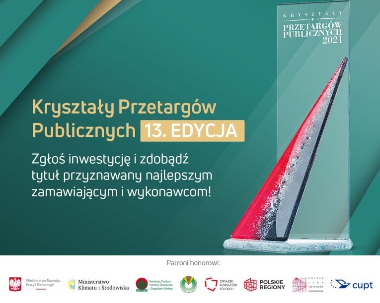 Przed nami 13. edycja Nagrody Kryształy Przetargów Publicznych