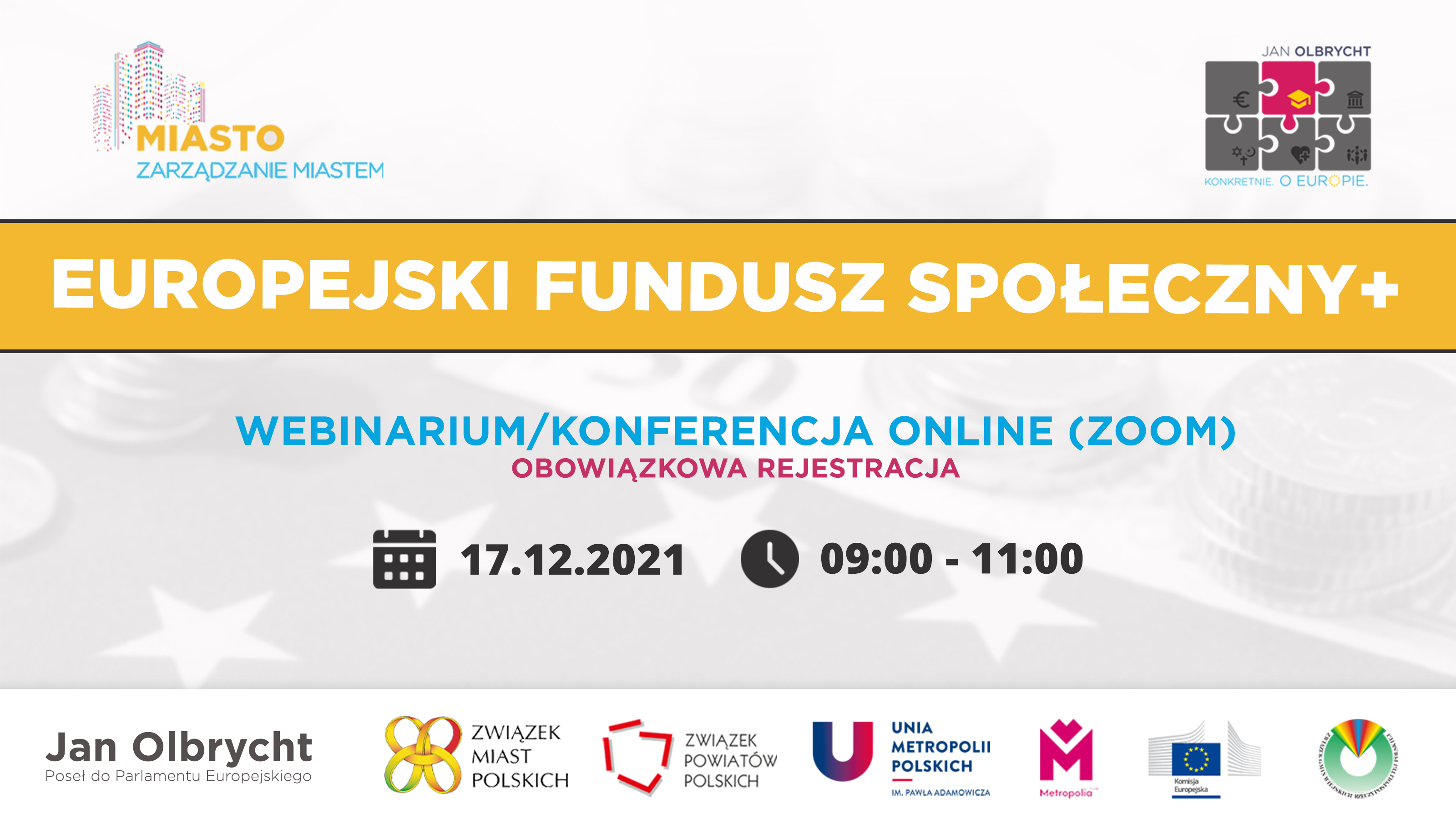 Bezpłatne webinarium o Europejskim Funduszu Społecznym+ 