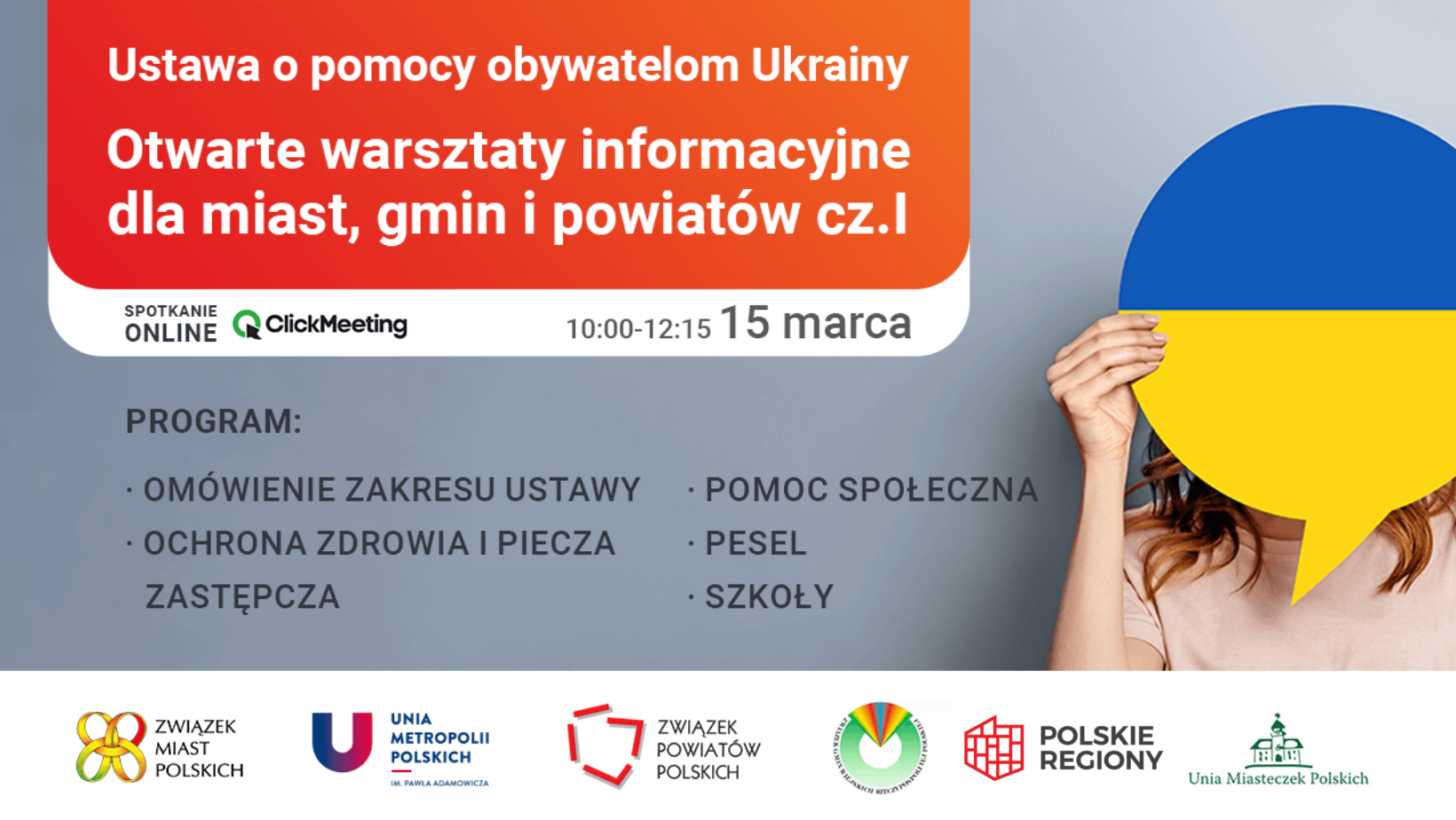 Warsztaty informacyjne na temat ustawy o pomocy obywatelom Ukrainy (1) - PESEL, SZKOŁY, ZDROWIE, 15 marca br.