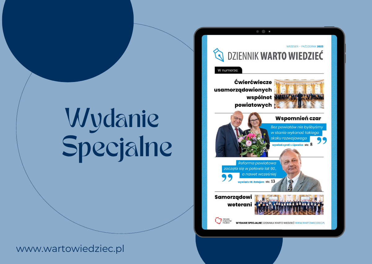 Jubileusz 25-lecia powiatów. Wydanie specjalne Dziennika Warto Wiedzieć